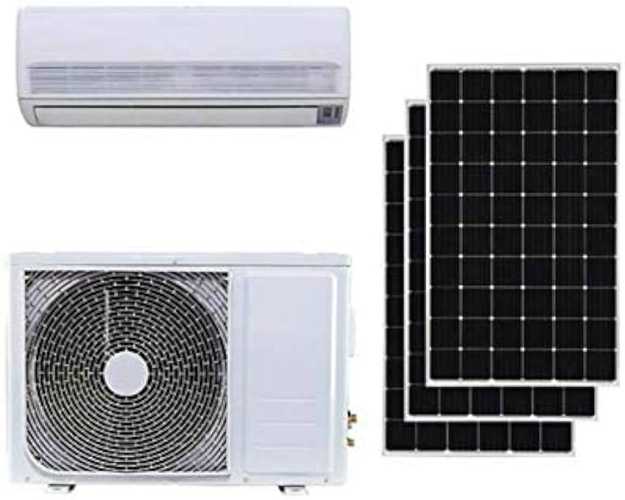 Tamaño de paneles solares para aire acondicionado de 12000 BTU y